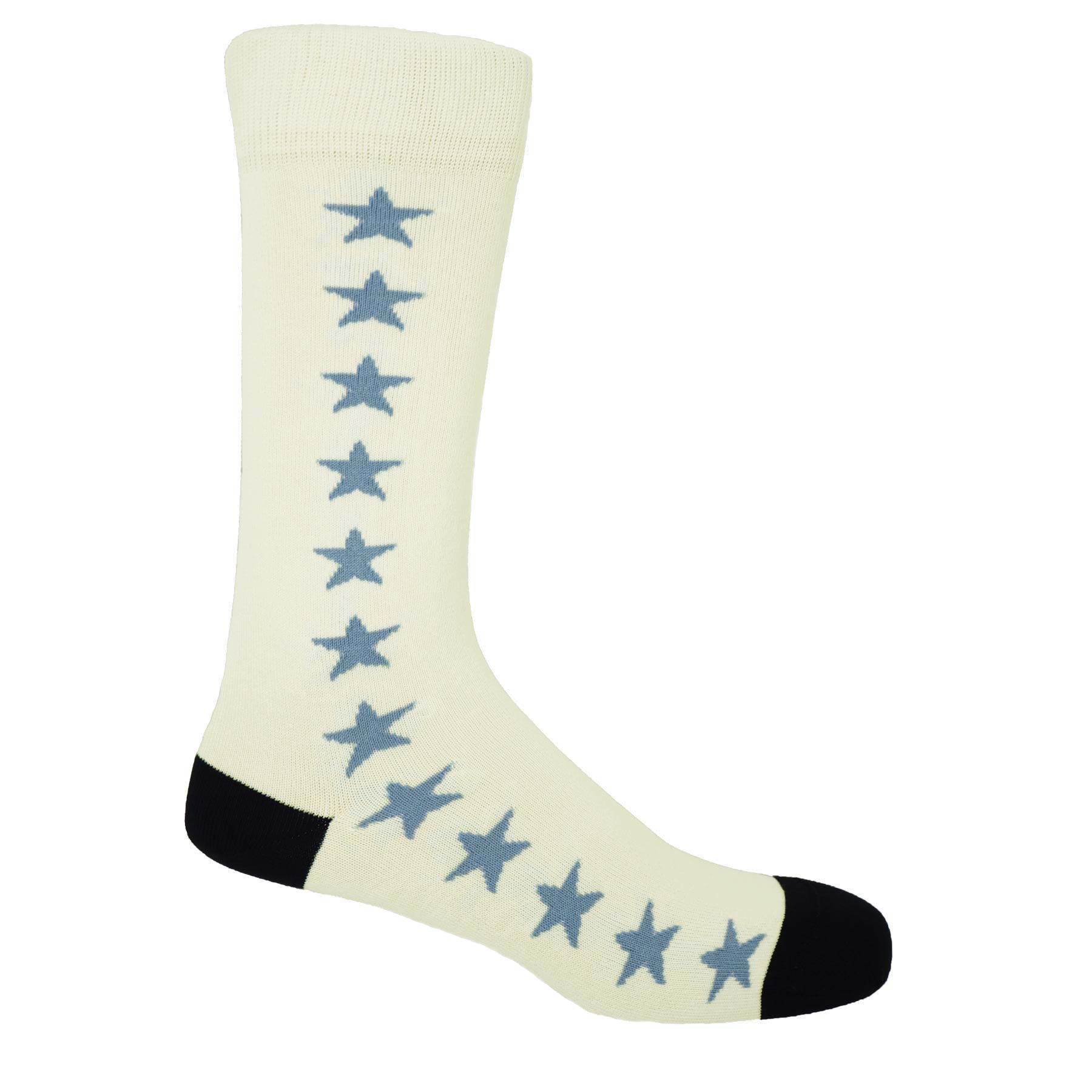 Starfall Men's Socks - White by Peper Harow