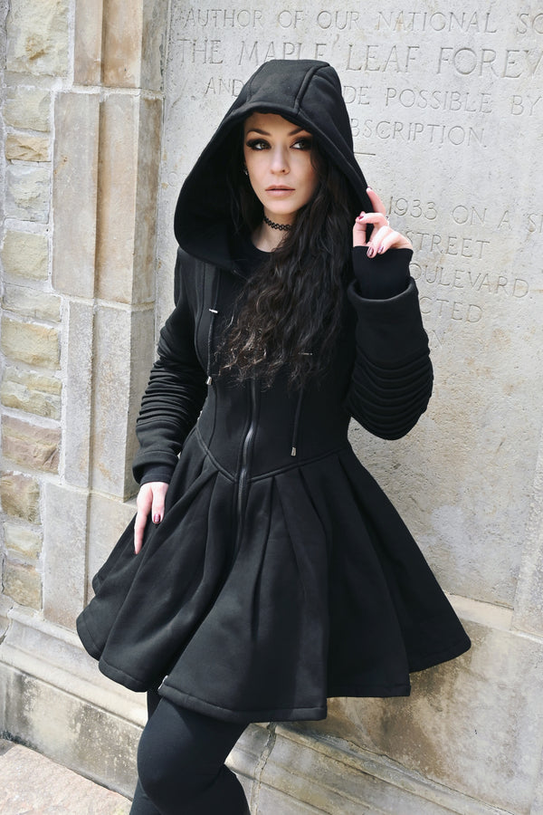 Dracula Hoodie Dress by KATAKOMB