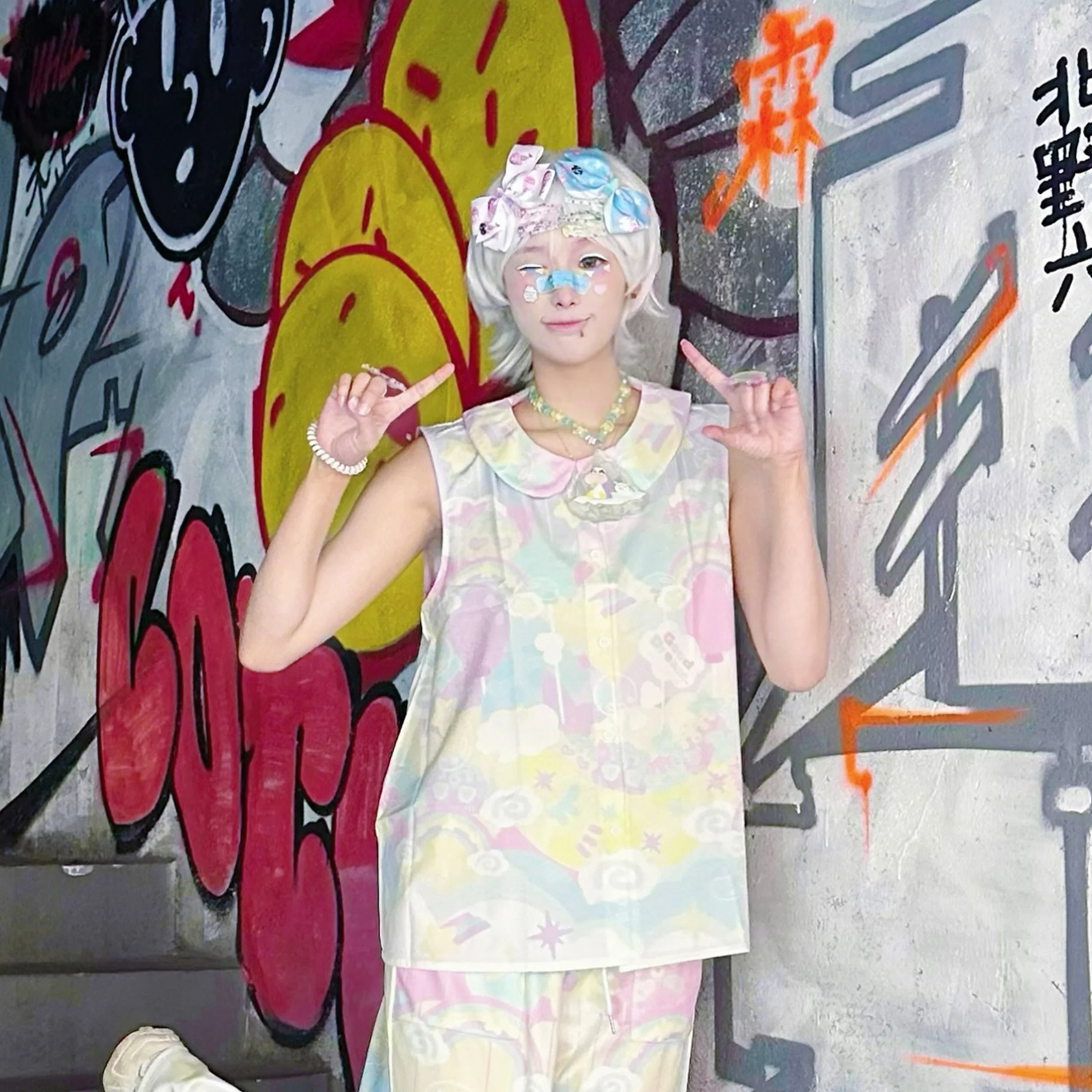 Decora Kei Pastel Shorts Set - Rainbow Universe RUX by Land Decora