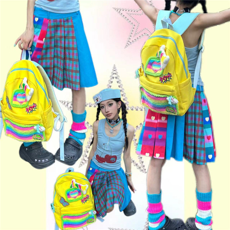 Decora Kei Rainbow Star Backpack - Hottie by Land Decora