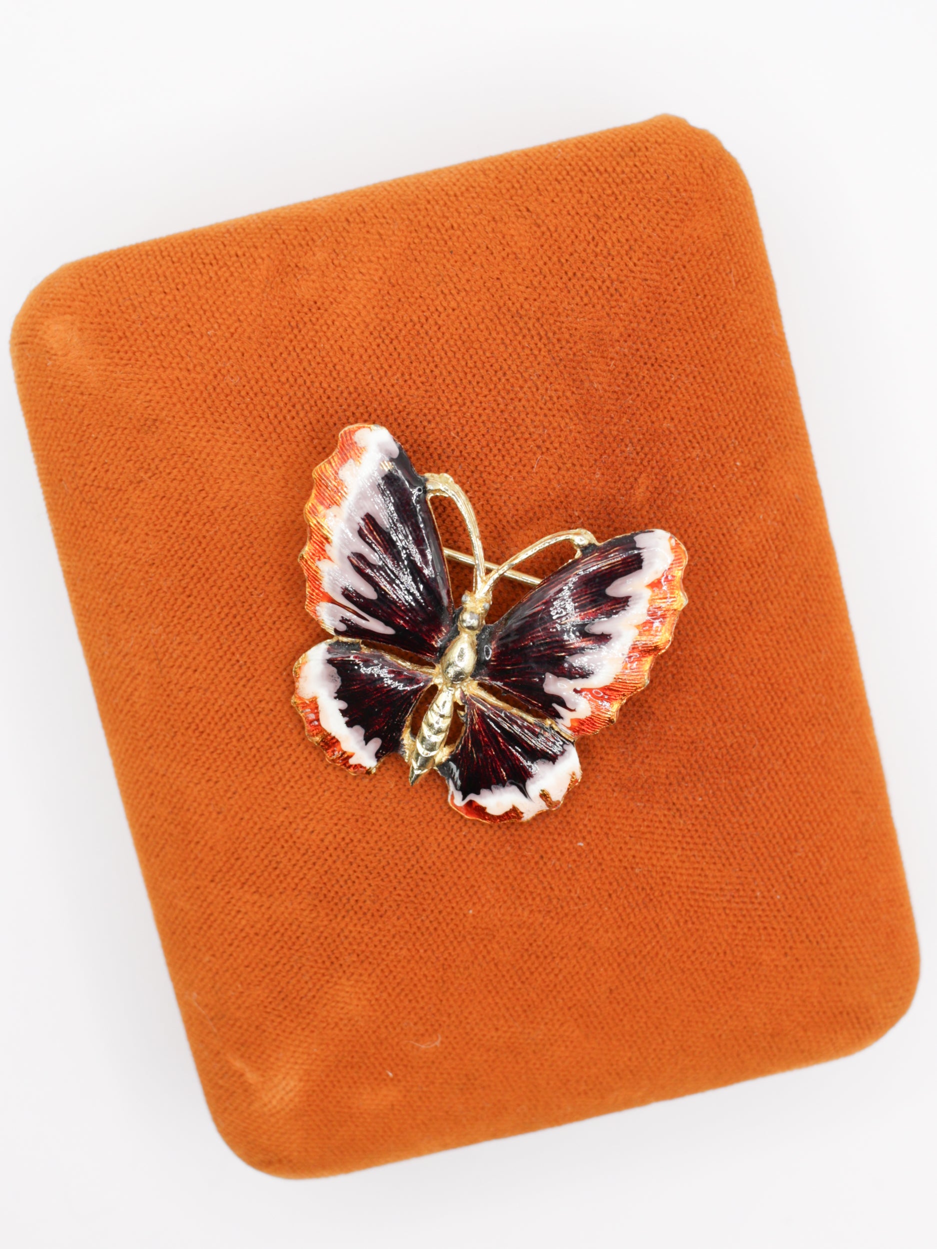 Vintage 60's Enamel Butterfly Brooch by Northern Grip
