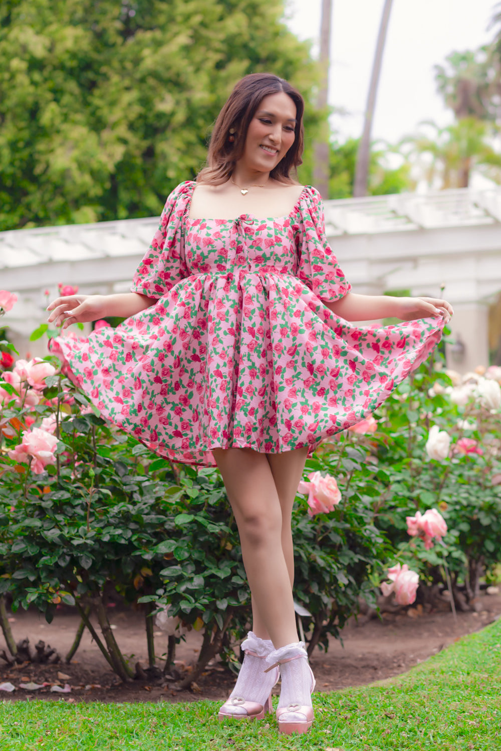 Rose Garden Cottage Dress by Miss Candyholic