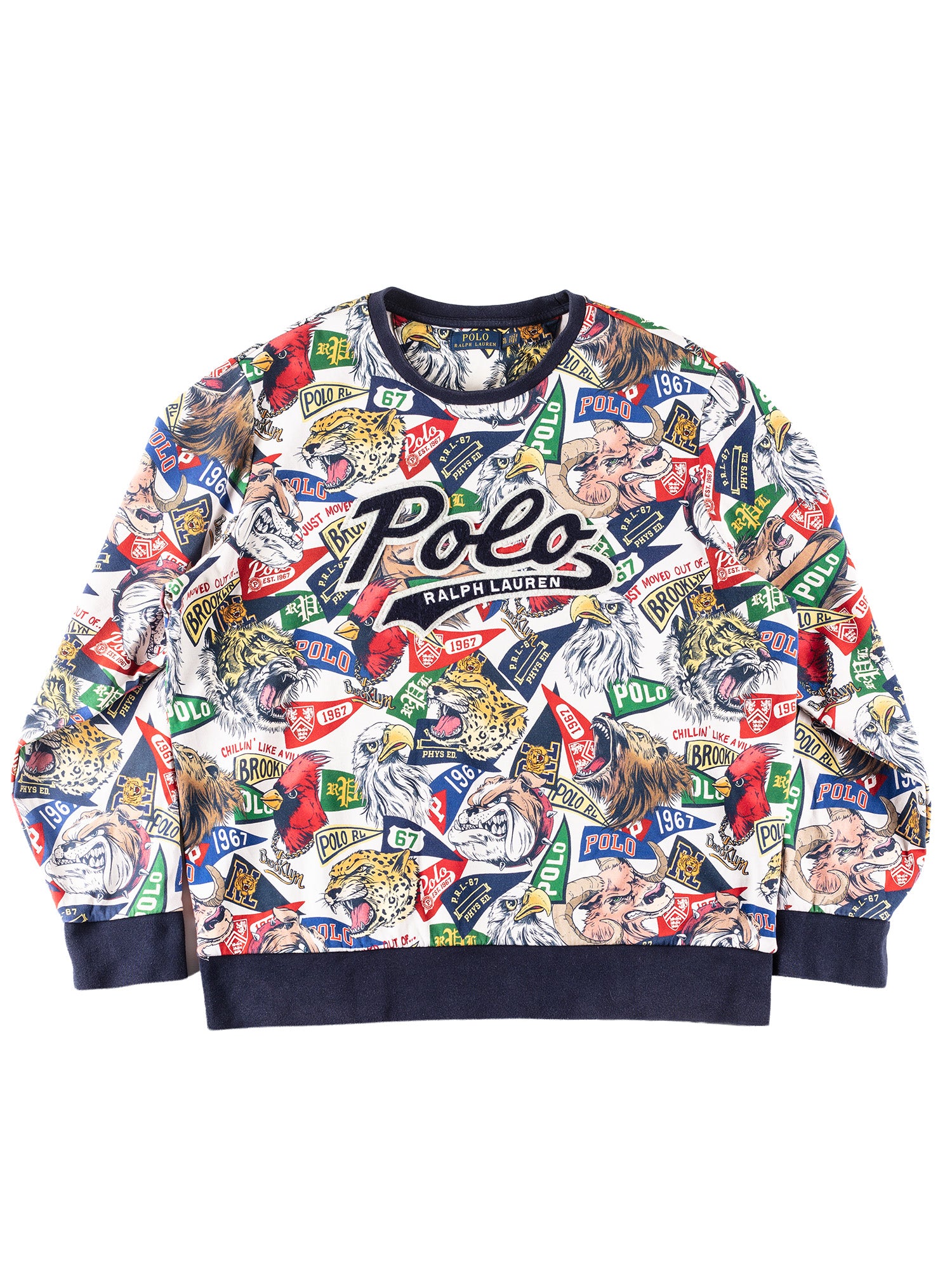 Vintage 00's Men Ralph Lauren Sweatshirt in Multi by Northern Grip