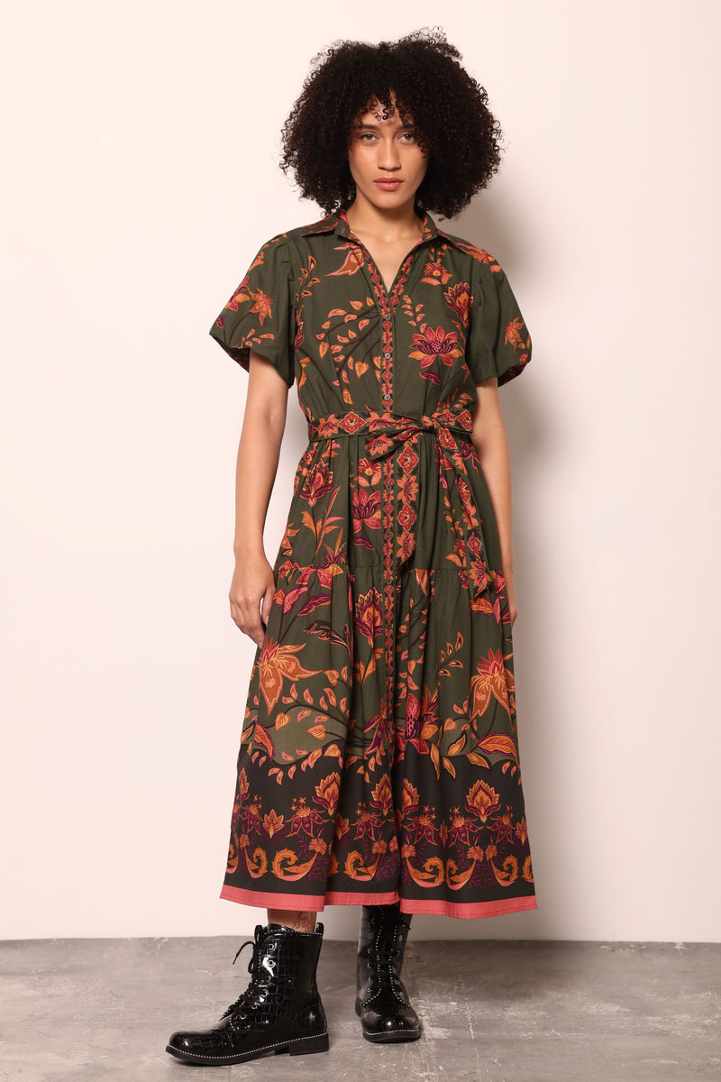 OLIVE TRAILS DELLA DRESS by Maude Vivante