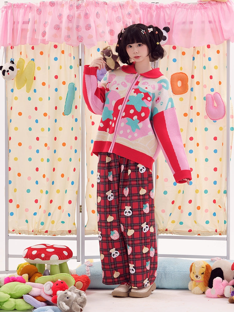 Harajuku Pants Red Panda Pants Decora Fashion Pants | Nikkou Home by Land Decora
