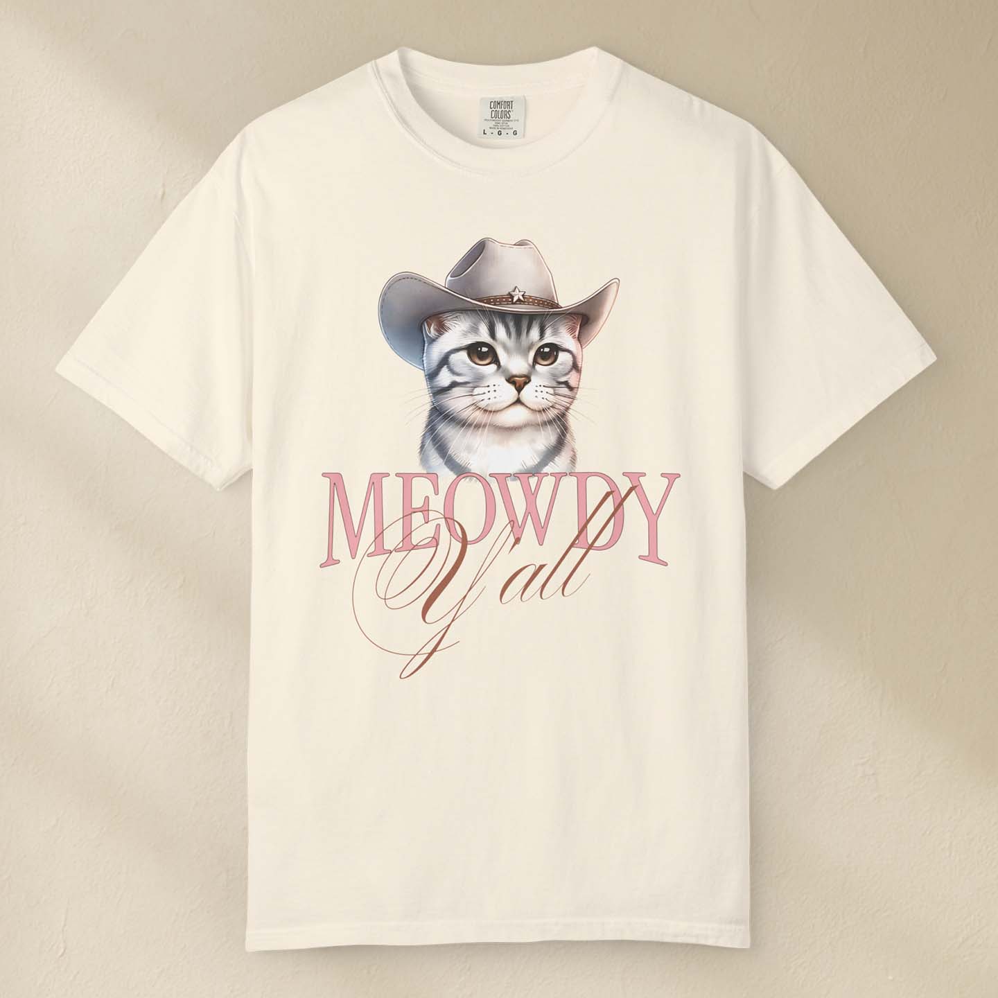 Meowdy Y'all Cowboy Cat T-shirt by DILLO Outfitters