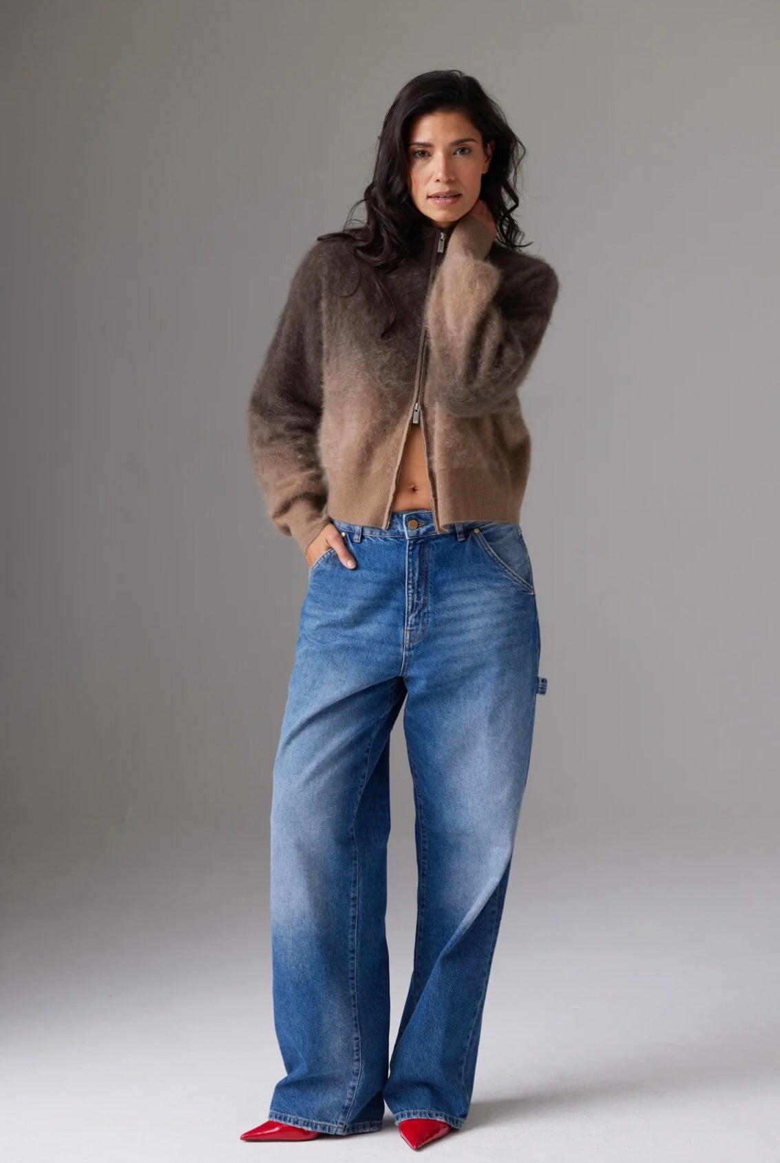 Colorush Brushed Dip Toto Jacket in Cappuccino Dip by Sierra Deene