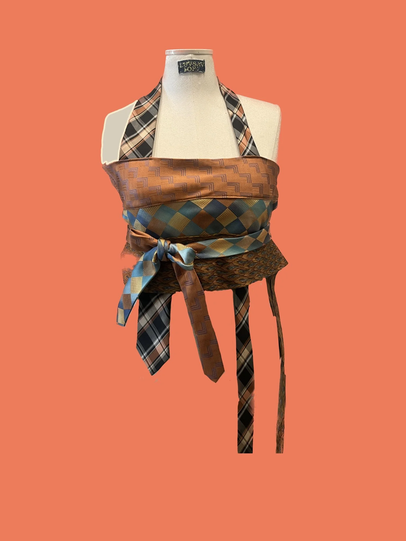 Orange tie top by Luvsav