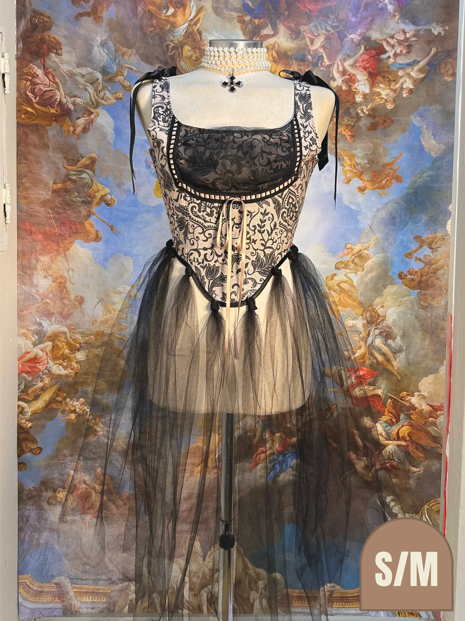 Vintage Gothic Soft Corset by Emjota Studio