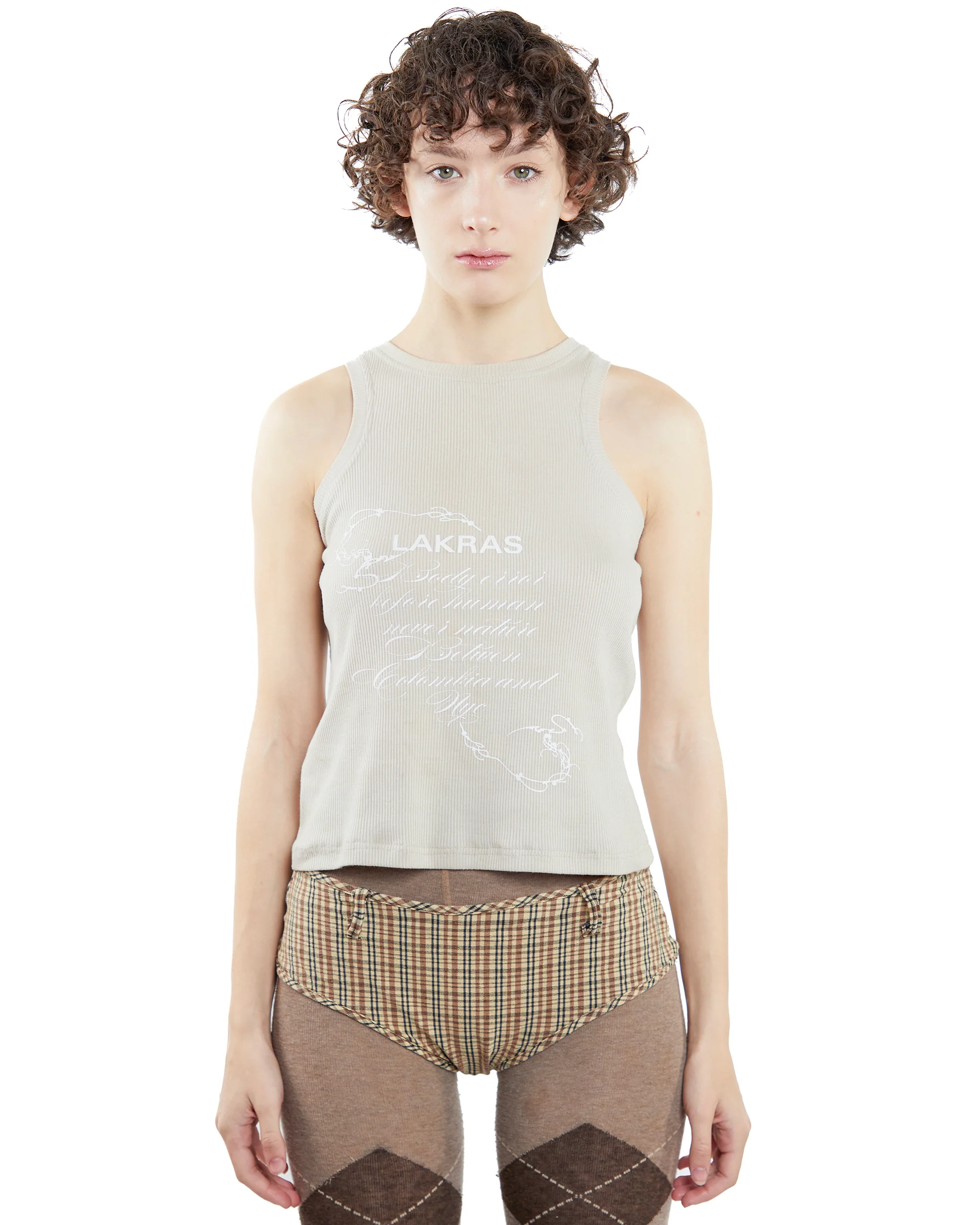 Lakras Cream Tank Top by LAKRAS