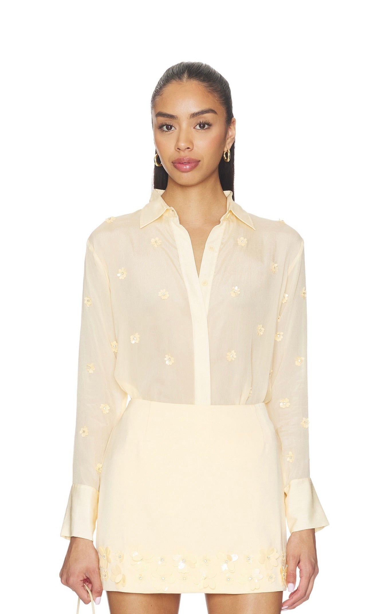 Karina Grimaldi Ayla Embroidered Shirt by Sierra Deene