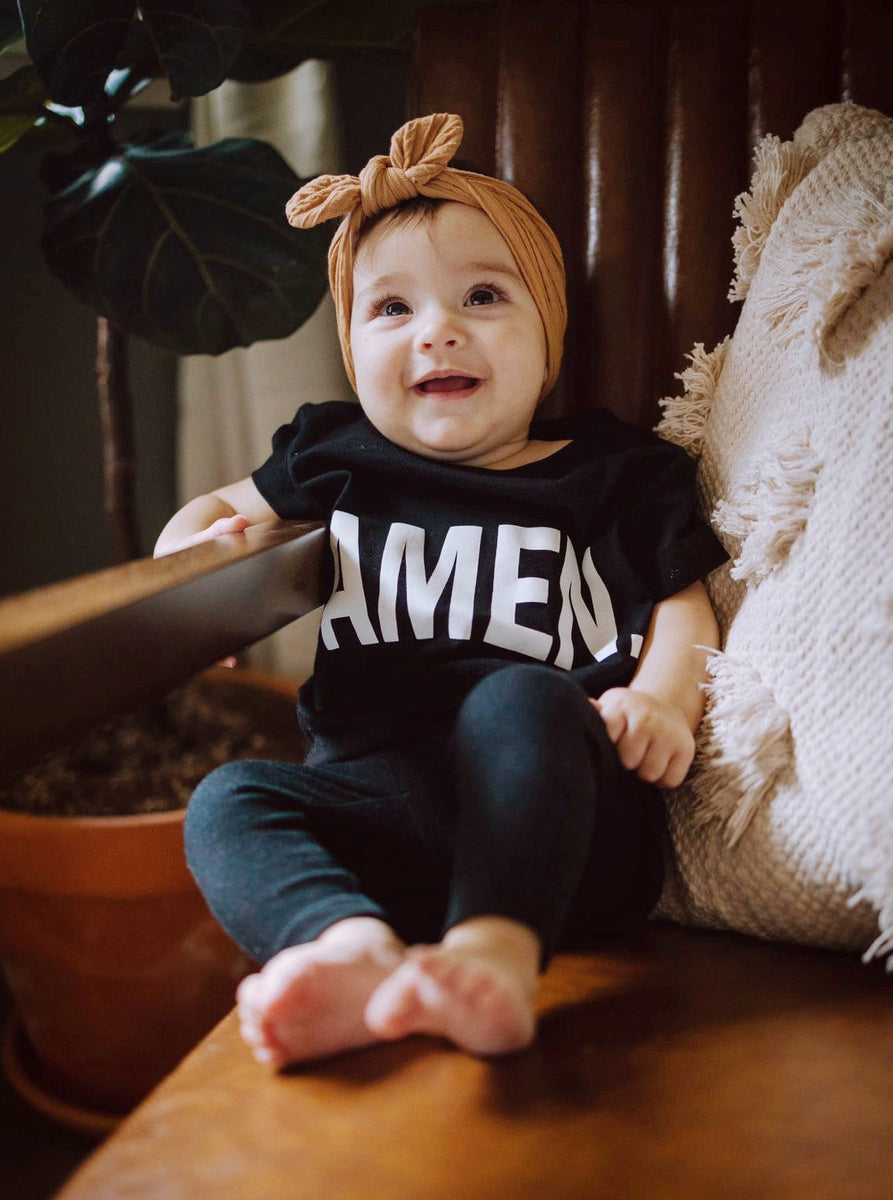 AMEN TEE IN BLACK (KIDS) by RAËLIV