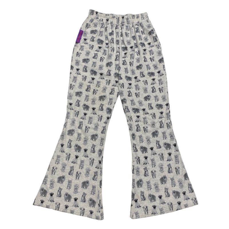 Y2K Wide-Leg Pants – Vintage Animal Print – bunnybunnygun by Land Decora