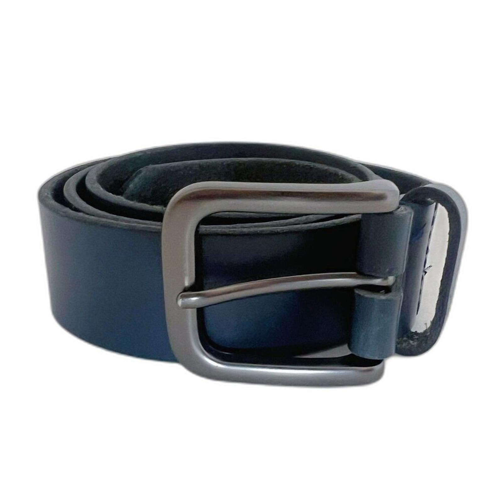 Timberland Men's Black Leather Belt Gunmetal Buckle Casual Belt Size 3 by Hot Girl Secondhand
