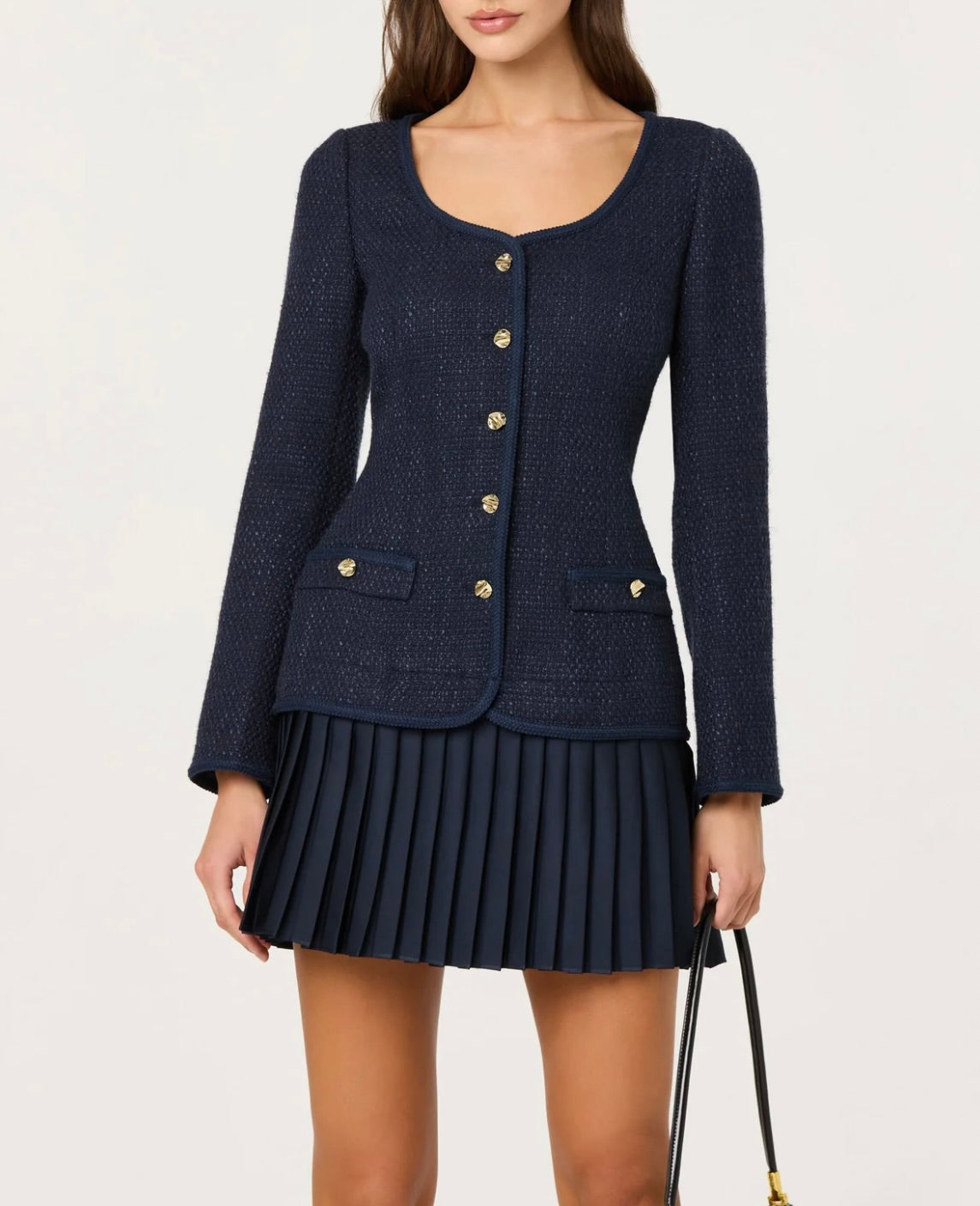ASTR The Label Malorie Mixed Media Mini Dress by Sierra Deene