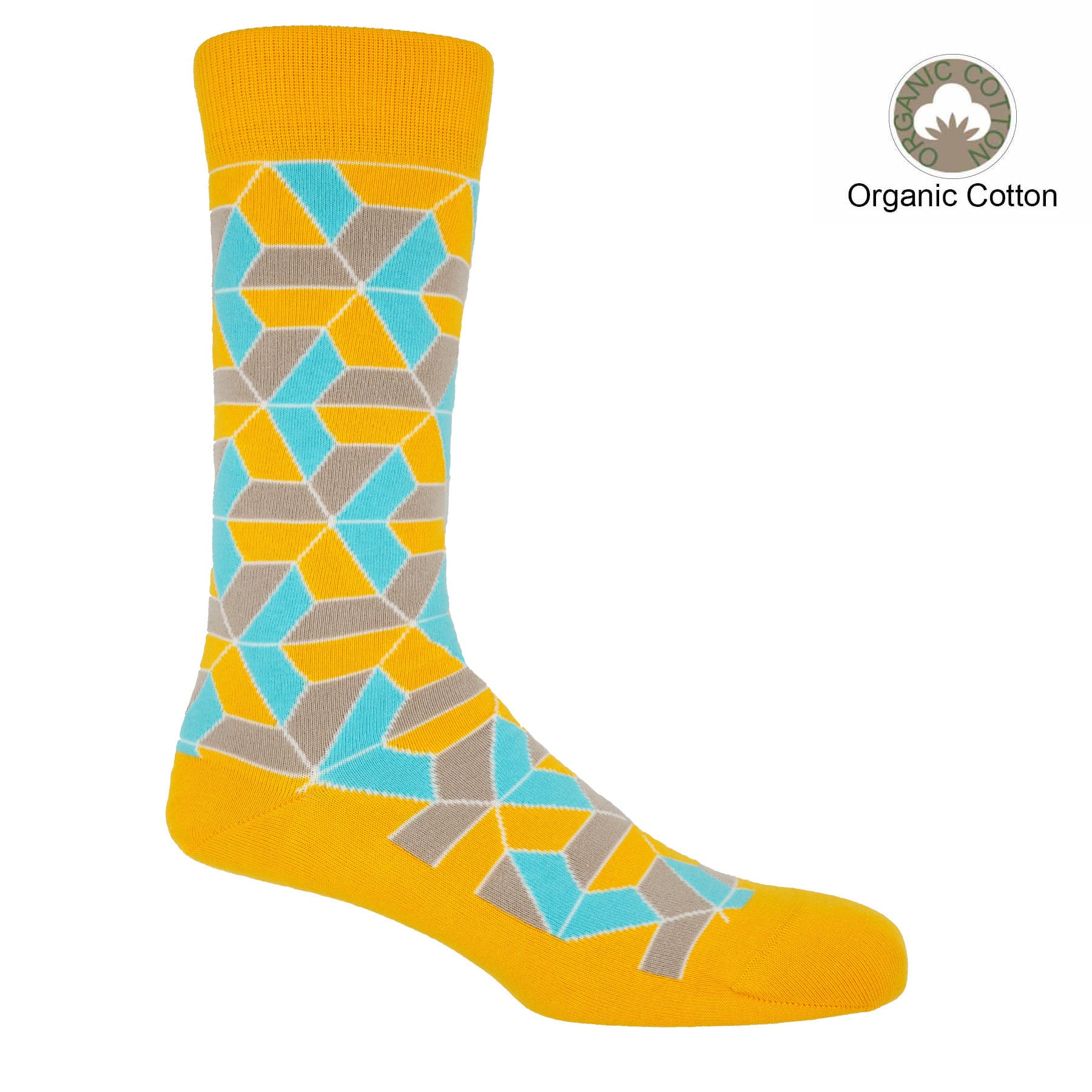 Vertex Men's Socks - Yellow by Peper Harow