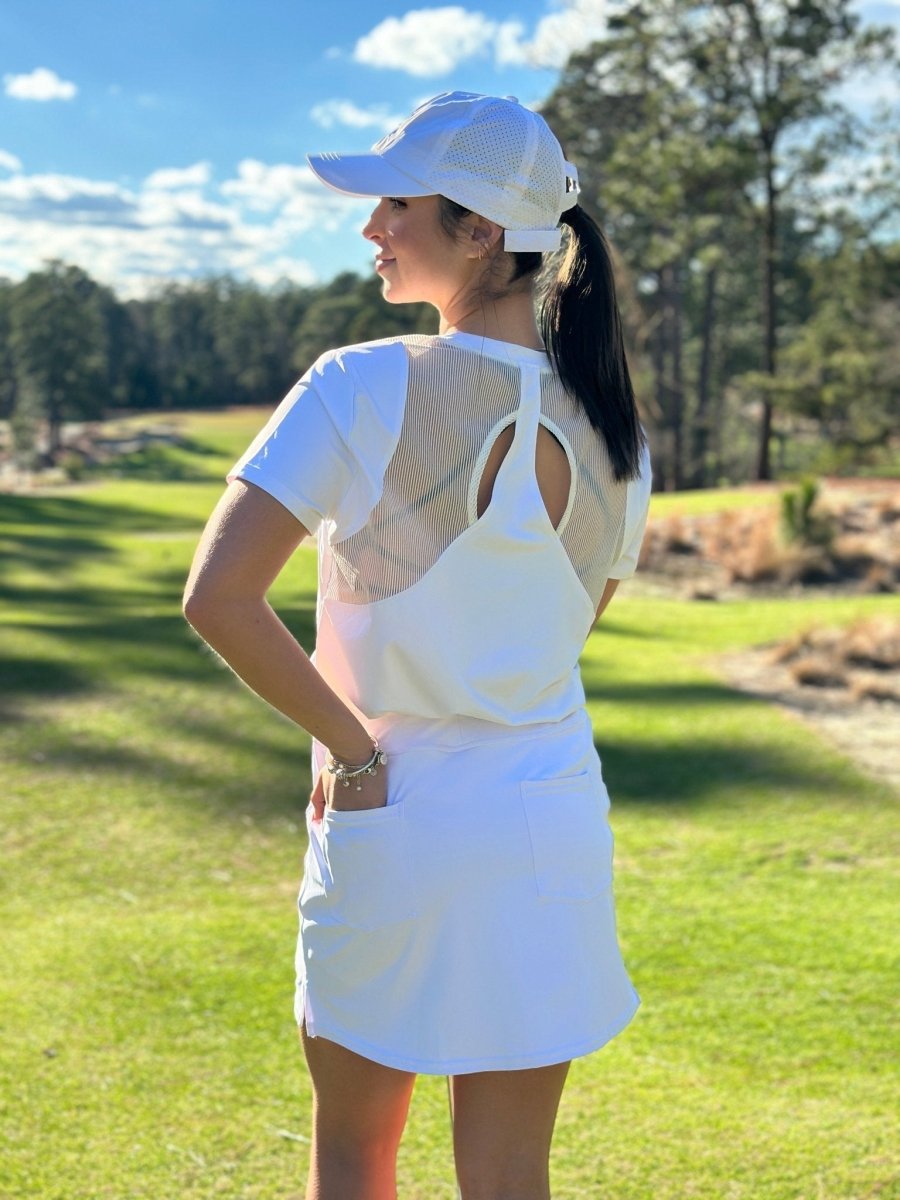Back in Black and White T-Shirt by Putter Girl