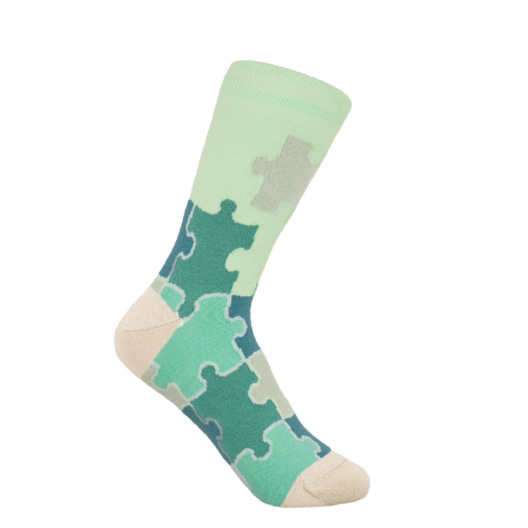 Jigsaw Women's Socks - Green by Peper Harow