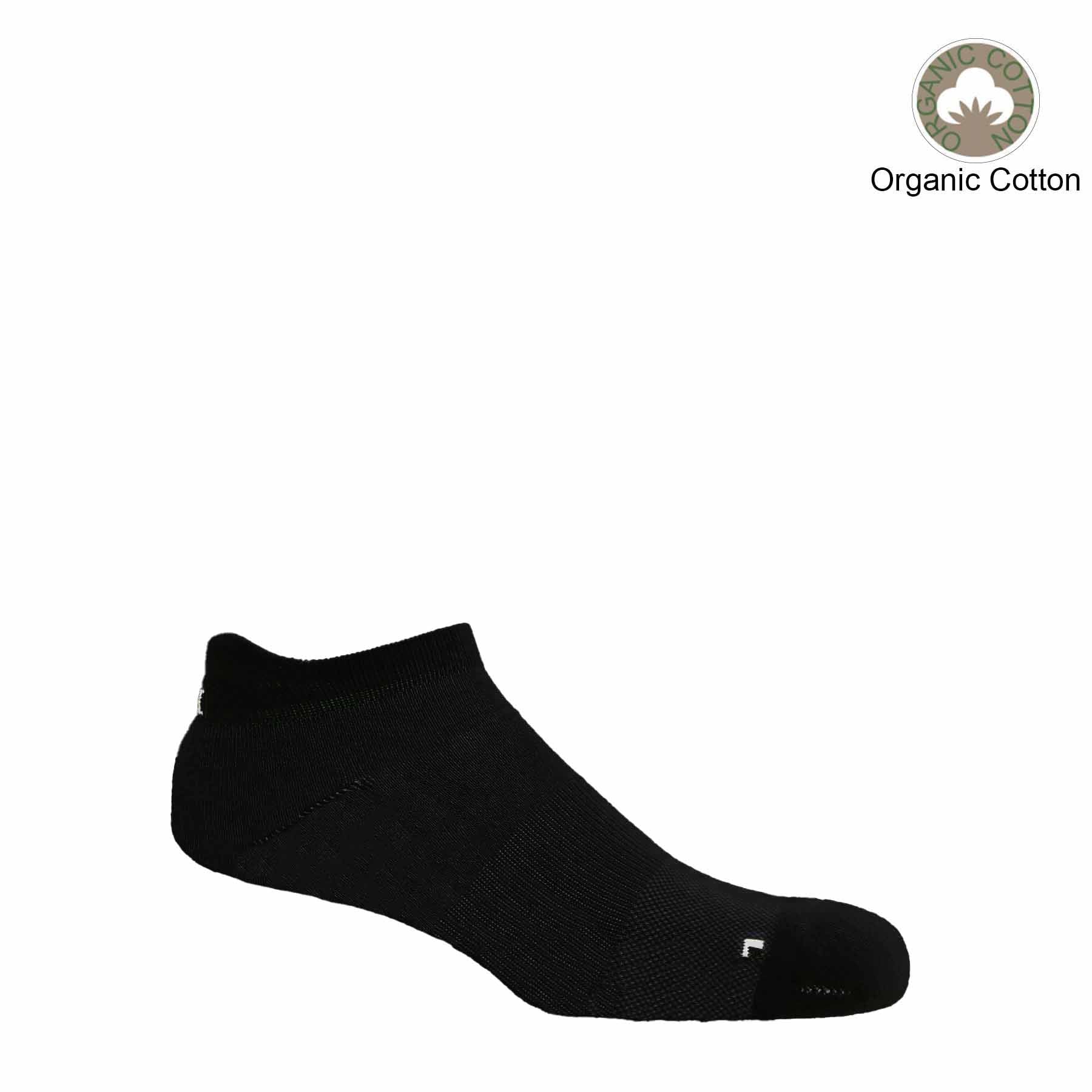 Organic Men's Trainer Sport Socks - Black by Peper Harow