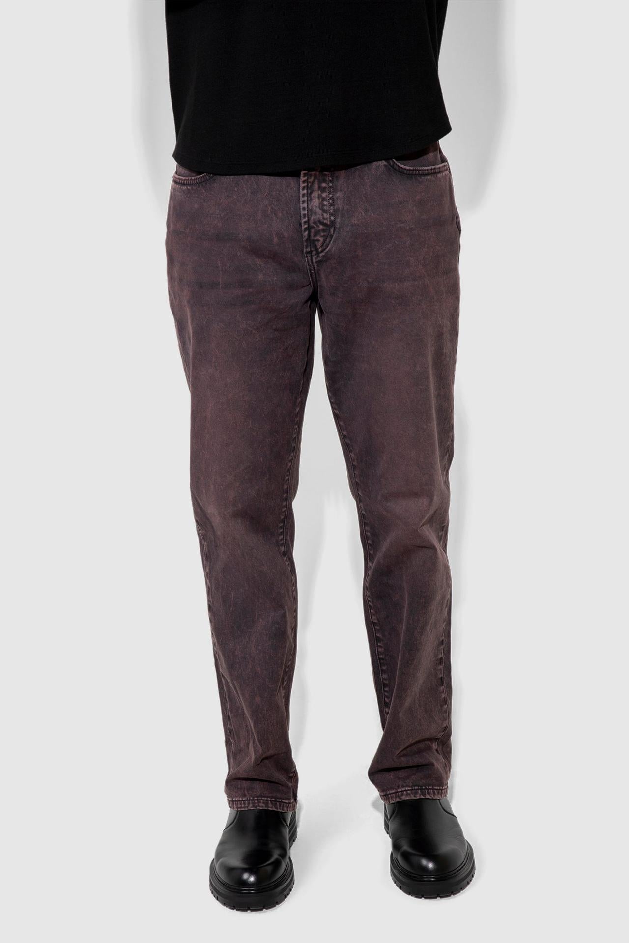 Caine Vintage Plum Stretch Straight Leg Jean by MONFRERE