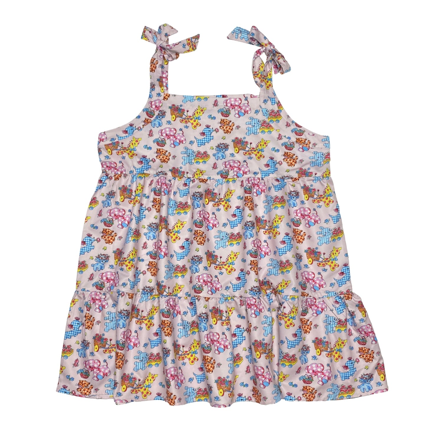 Kawaii Animal Print Dress – Tie Detail – bunnybunnygun by Land Decora