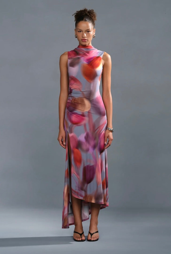 AMUR Kai Asymmetrical Dress by Sierra Deene