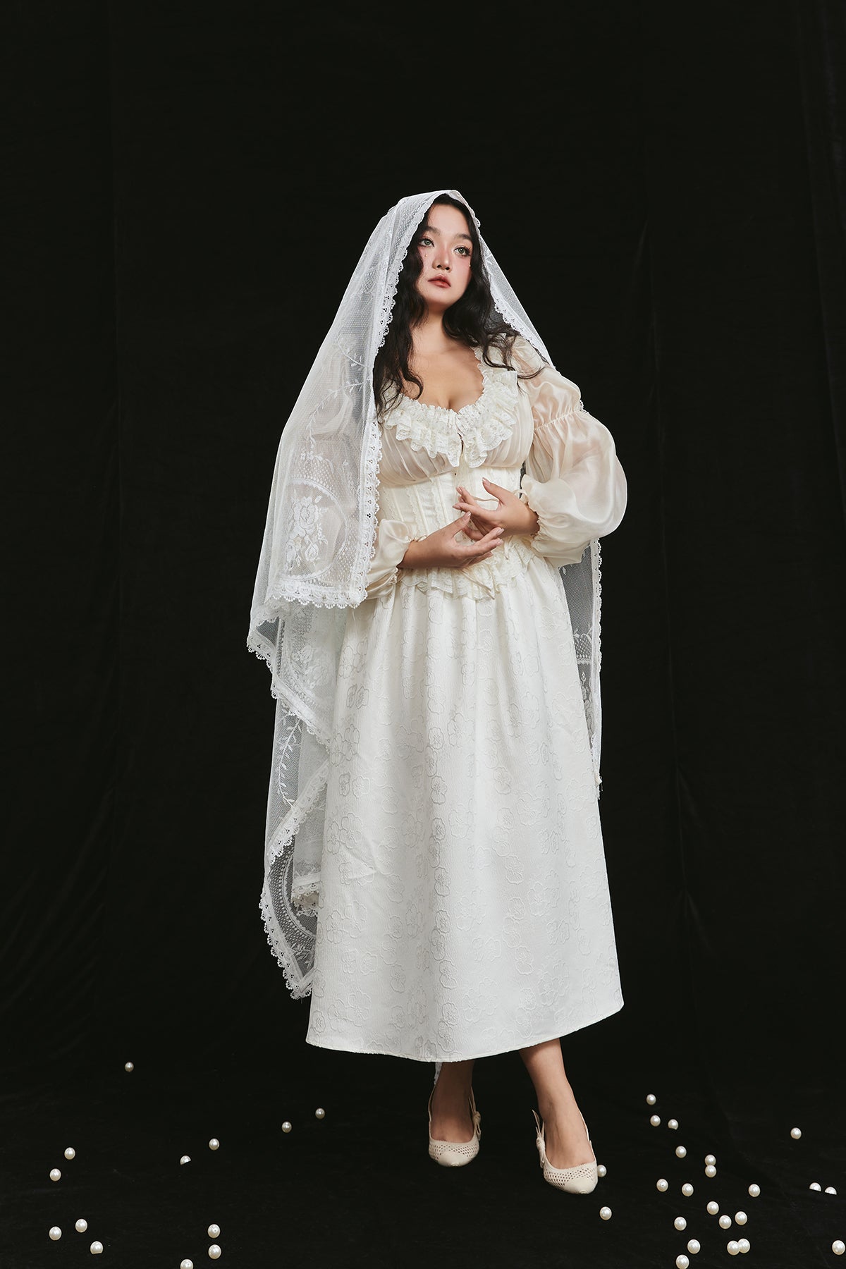 LaceMade Plus Size Dress Seiki Angel Corset Dress Wedding Dress by Land Decora