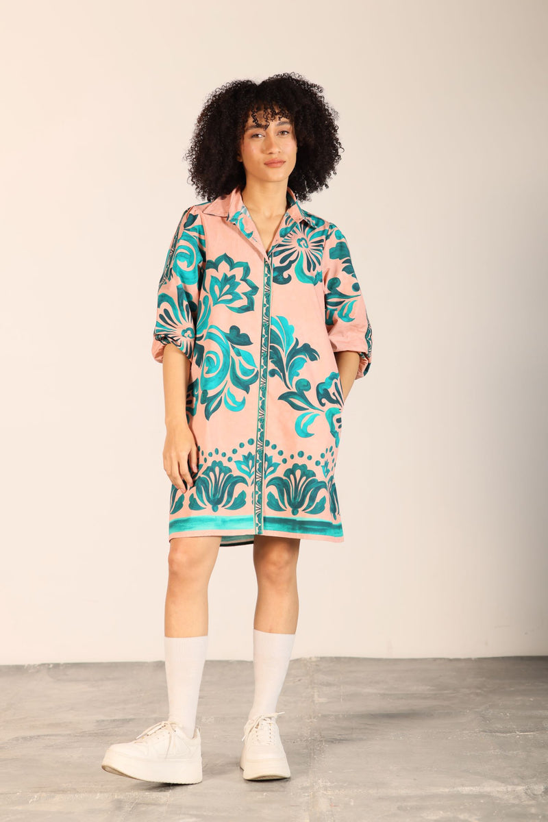 EMERALD BLUSH AVA DRESS by Maude Vivante