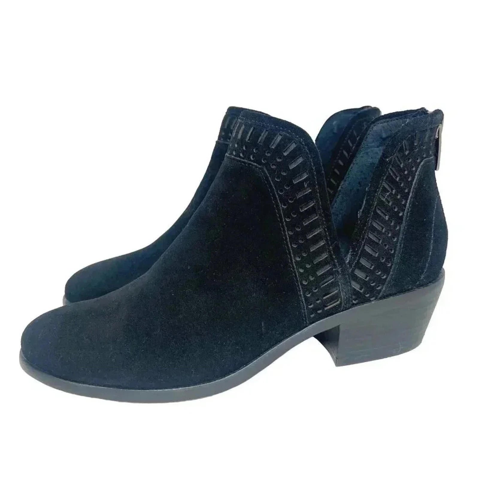Vince Camuto Philena Black Suede Leather Booties Women's Size 7 by Hot Girl Secondhand