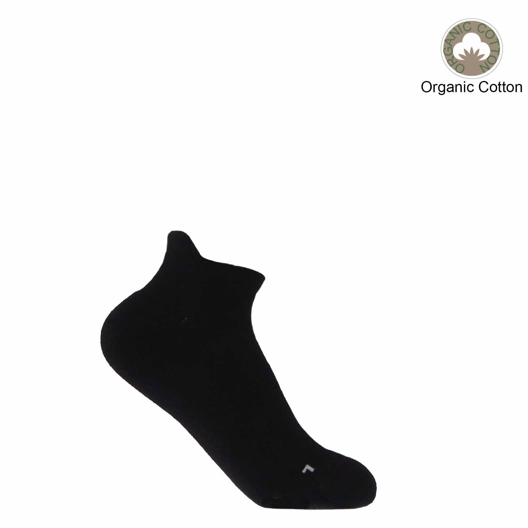 Organic Women's Trainer Sport Socks - Black by Peper Harow