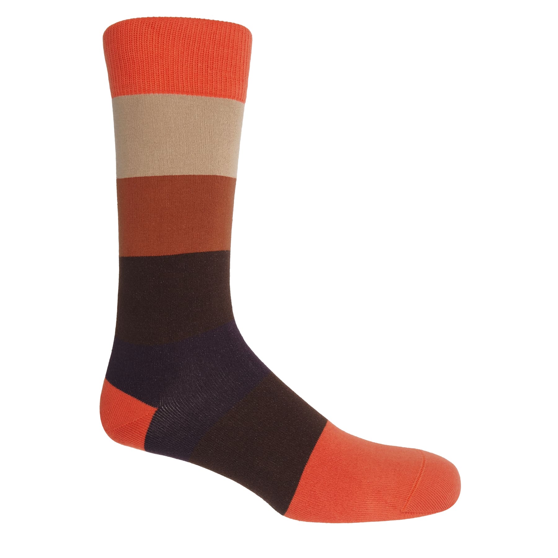 Block Stripe Men's Socks - Autumn by Peper Harow