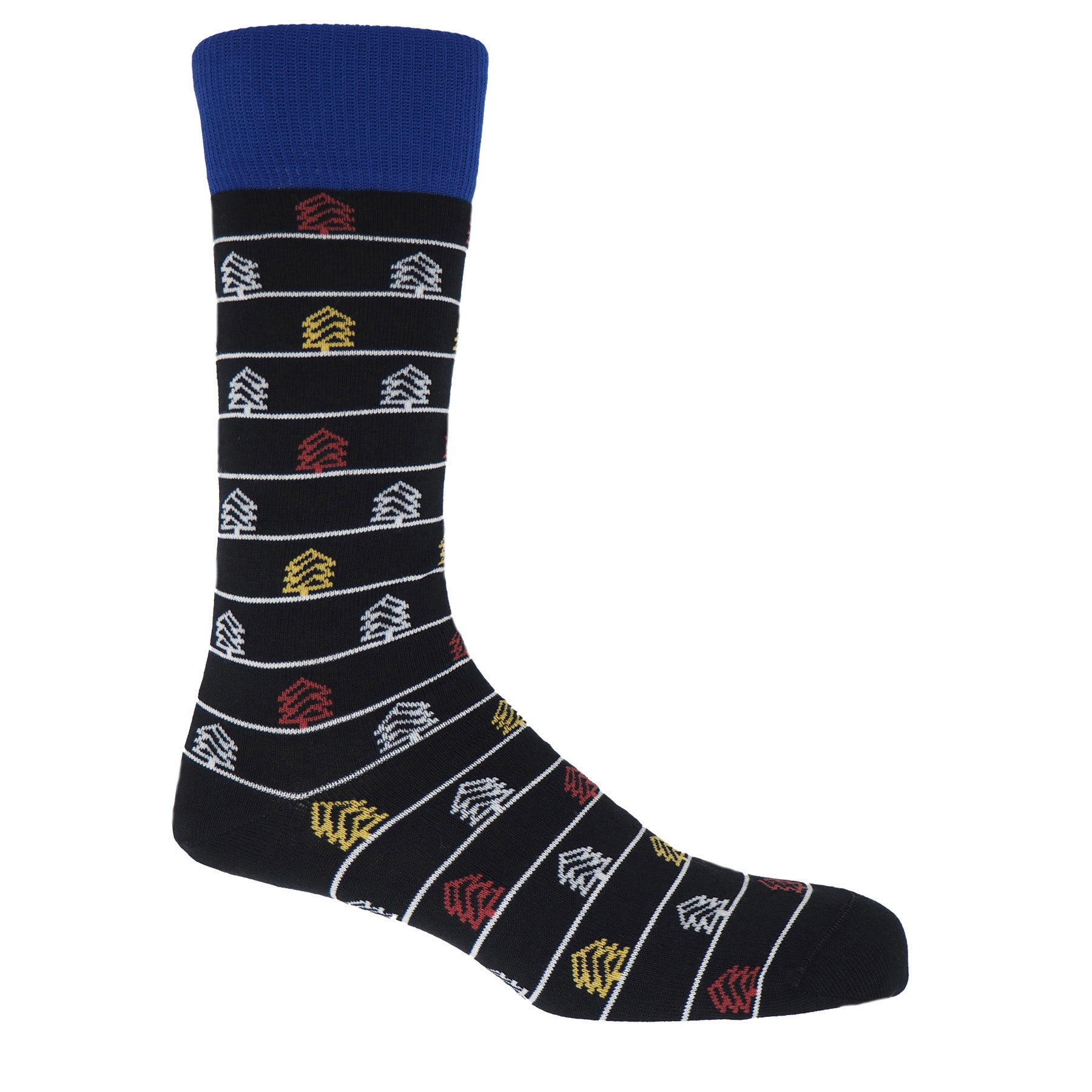Christmas Tree Men's Socks - Black by Peper Harow