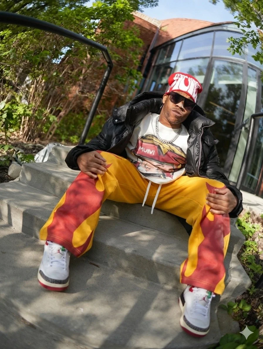 Pants - Flames by Casuale Muivi