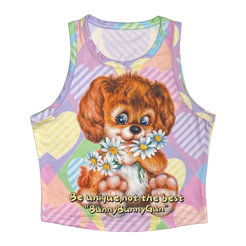 Decora Kei Tank Top – Vintage Stretchy Fit by Land Decora