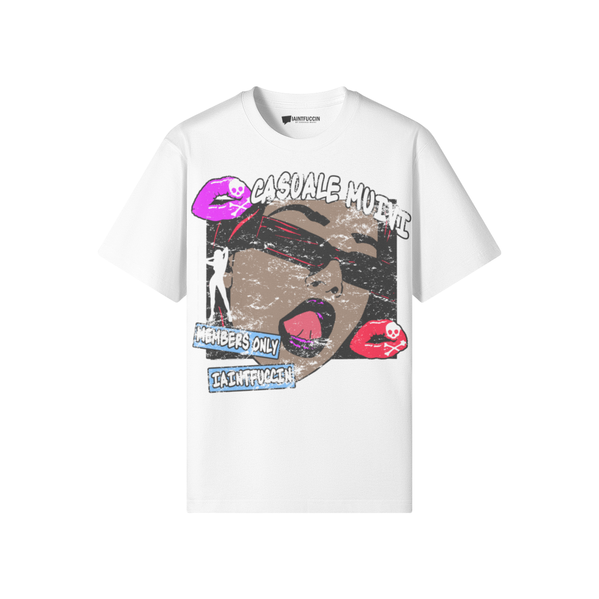 Lethal Tongue Kiss T-Shirt by Casuale Muivi