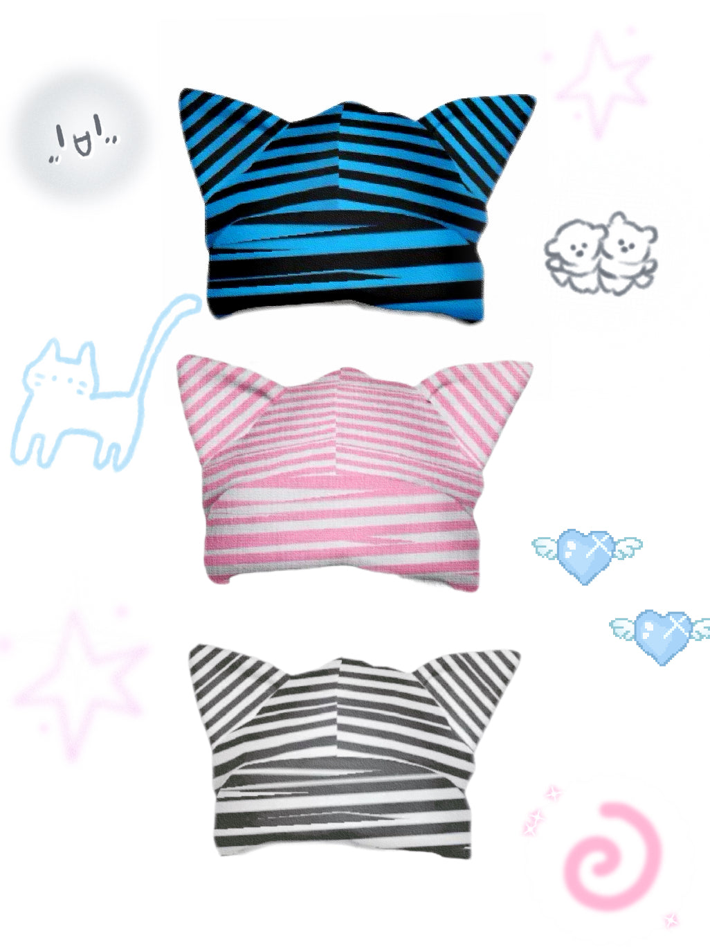 Y2K Punk Cat Ear Hat - LEERROO by Land Decora