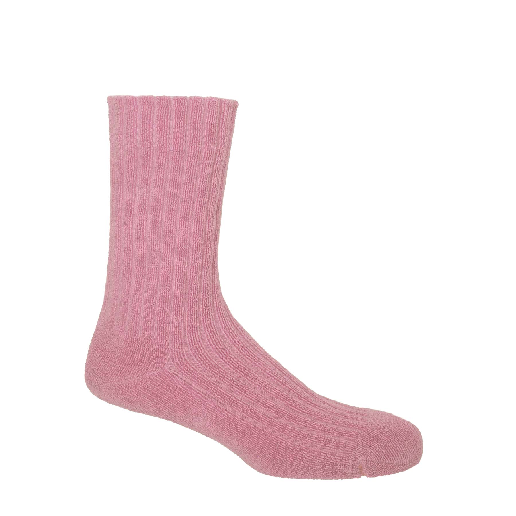 Ribbed Men's Bed Socks - Pink by Peper Harow