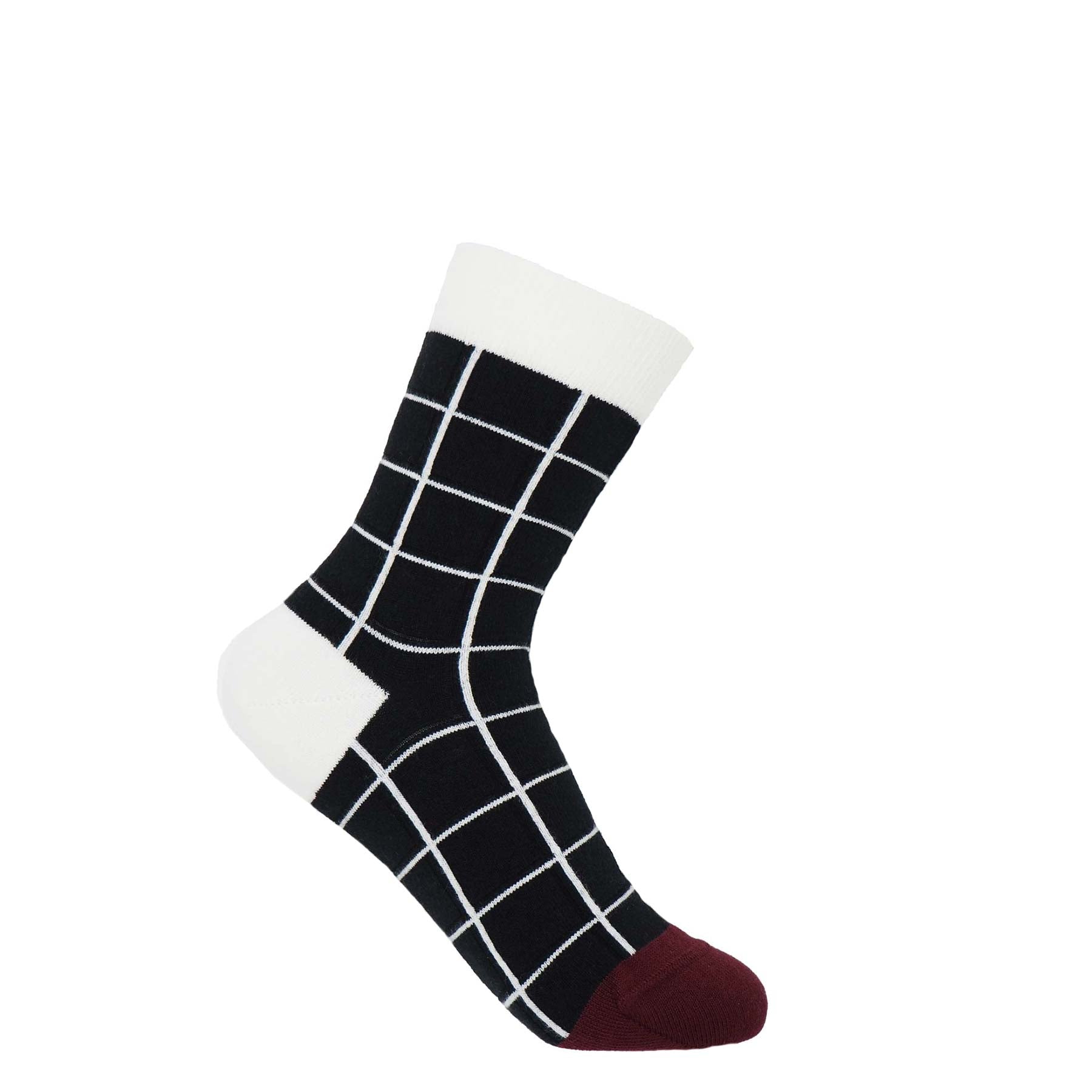Grid Women's Socks - Black by Peper Harow