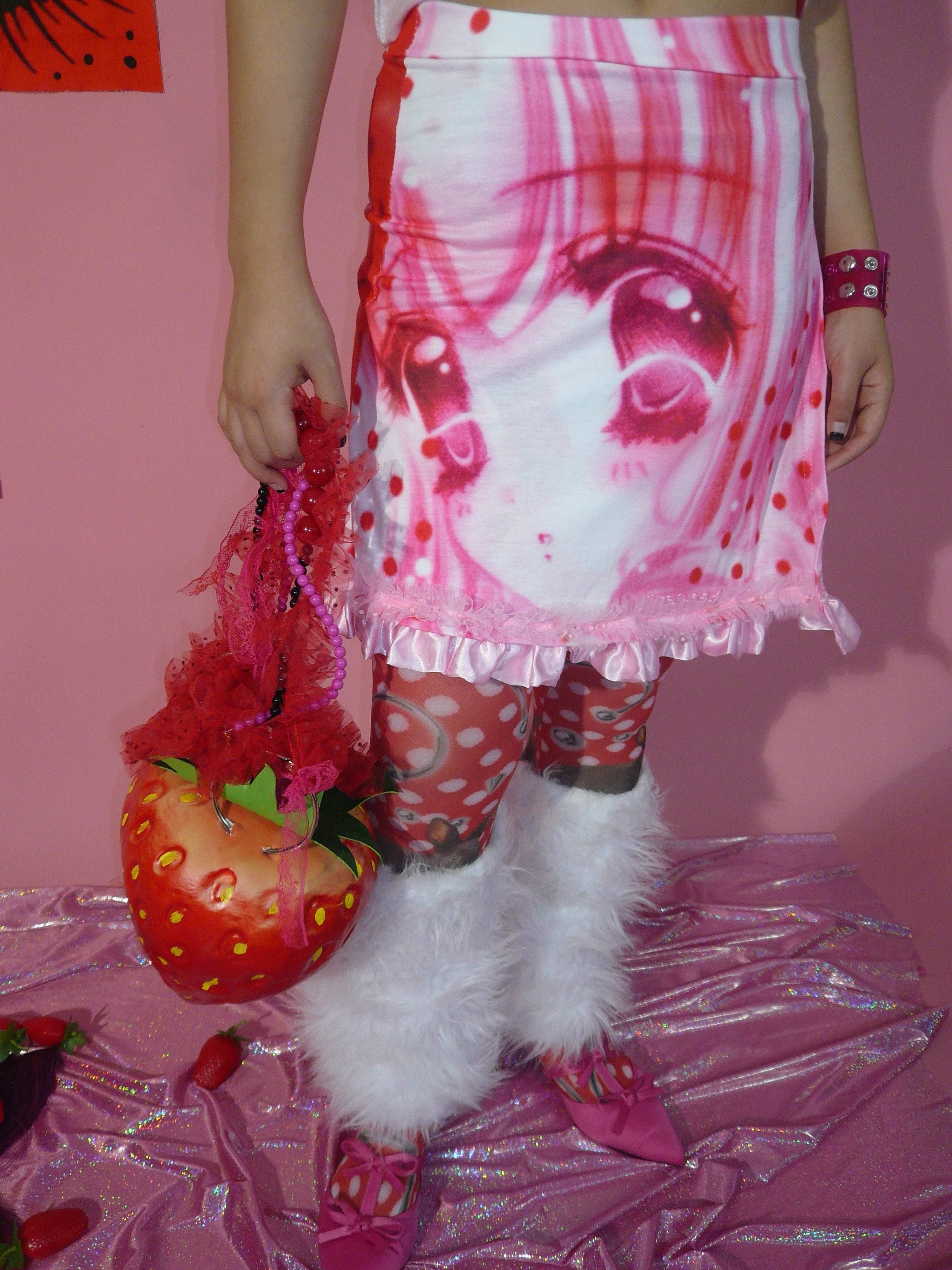 Y2K Lace Polka Dot Mini Skirt - ki00bi00 by Land Decora