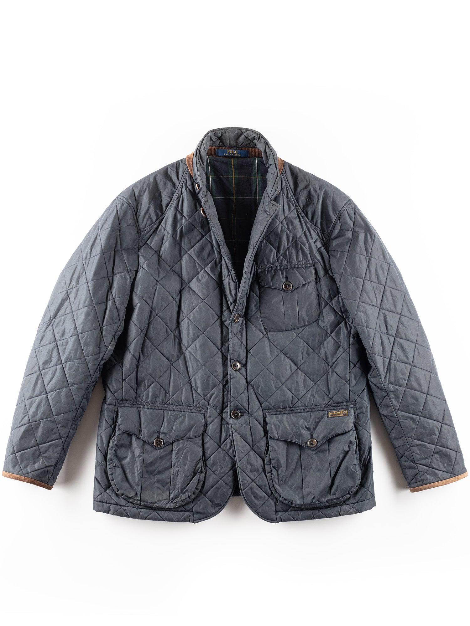 Vintage 00's Men Ralph Lauren Quilted Jacket in Blue by Northern Grip