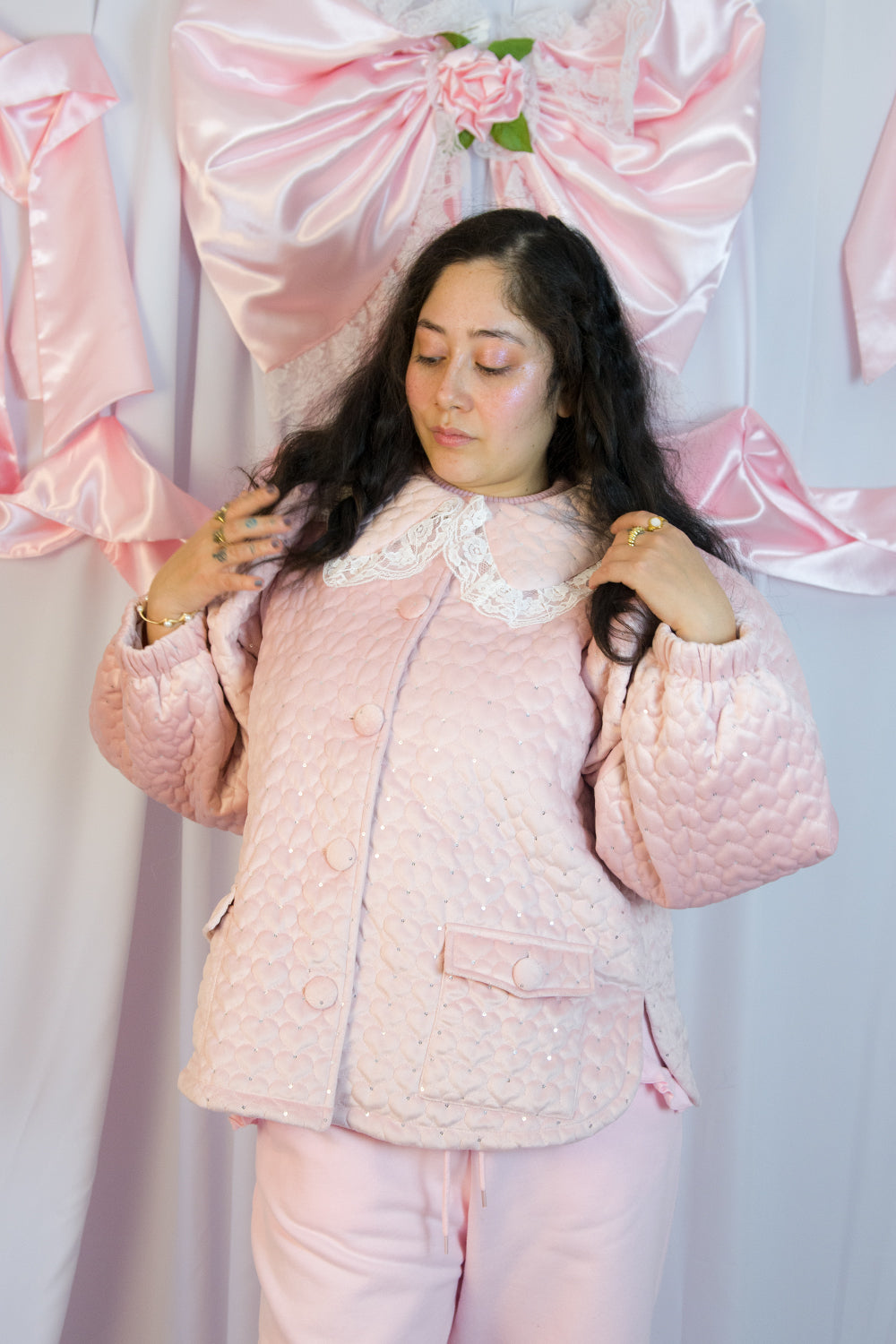 Pink Sweetheart Sailor Coat by Miss Candyholic