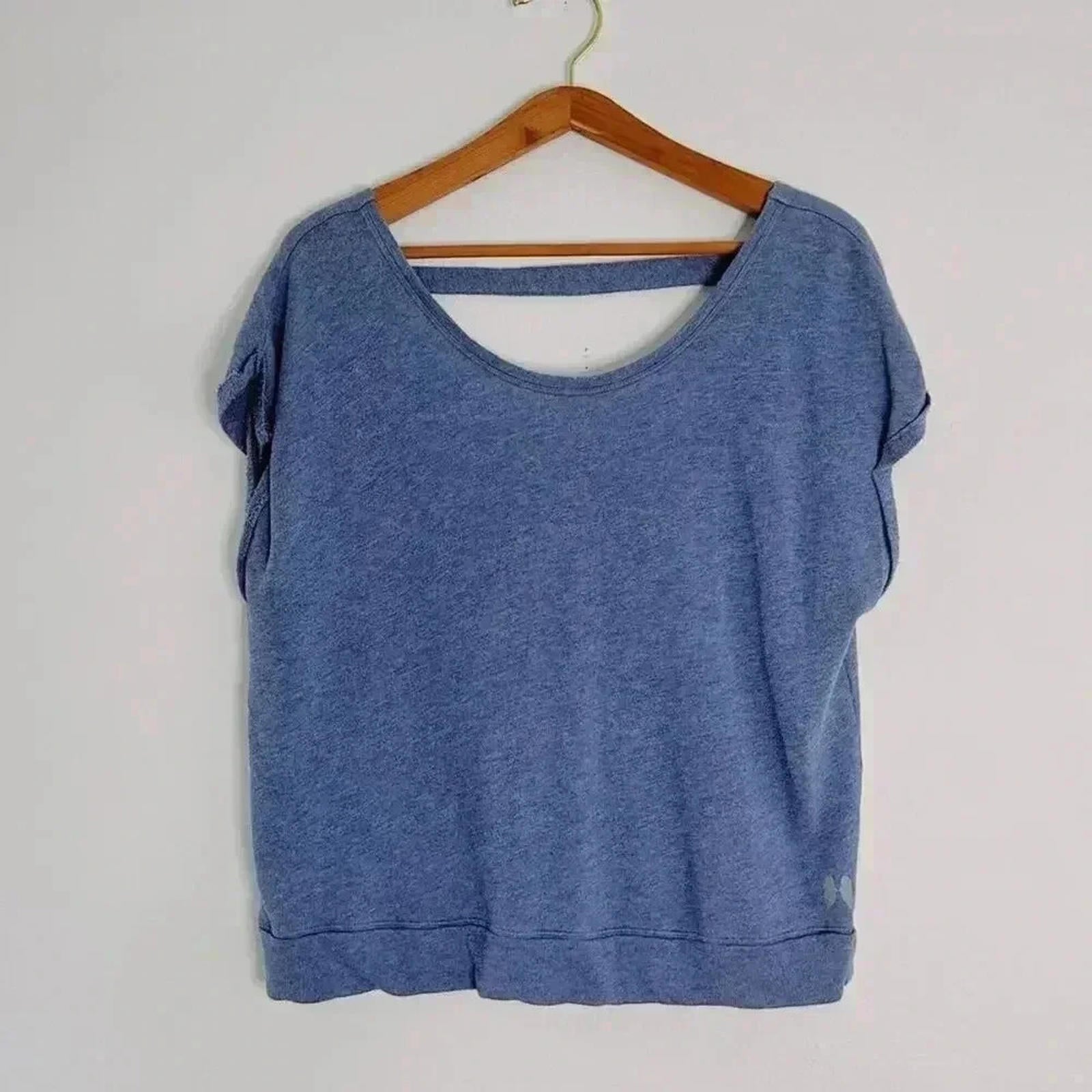 Victoria's Secret VS Blue Terrycloth Relaxed Fit Tee Open Back Loungew by Hot Girl Secondhand