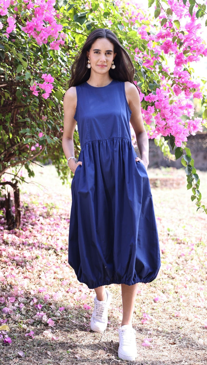 NAVY NORA Dress by Maude Vivante