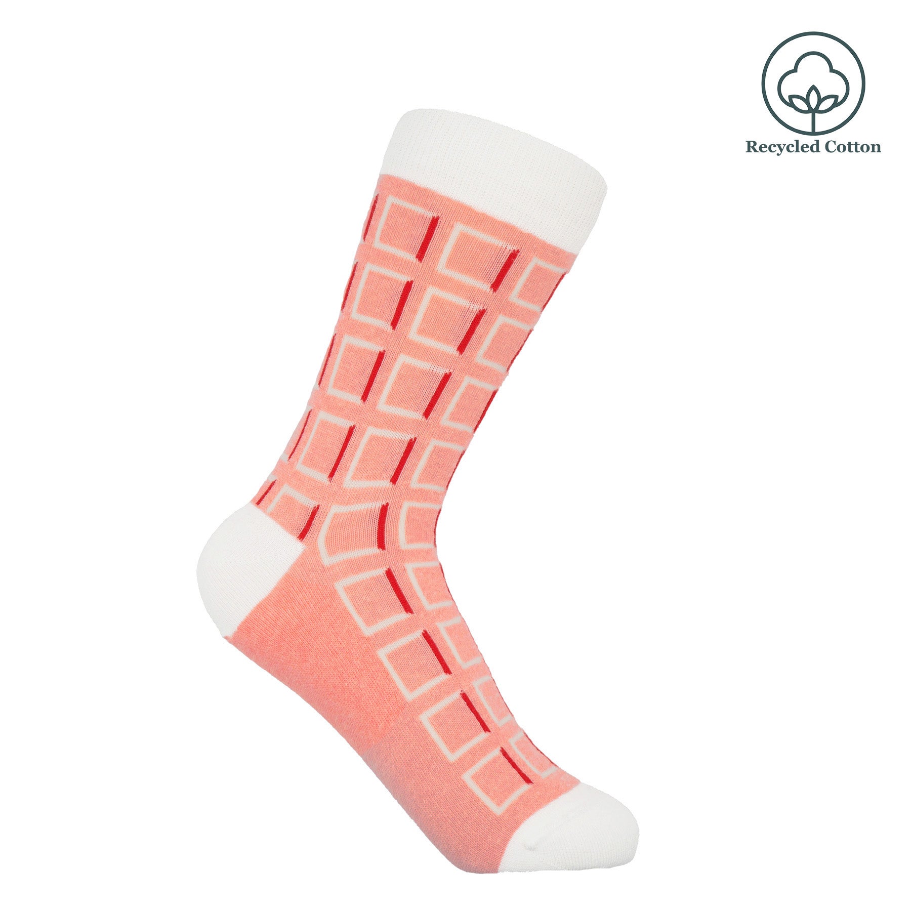 Cube Women's Socks - Pink by Peper Harow