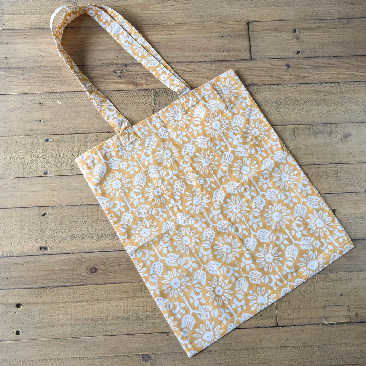 Block Printed Cotton Tote Bag: Ethically Handmade in India by Shakti.ism
