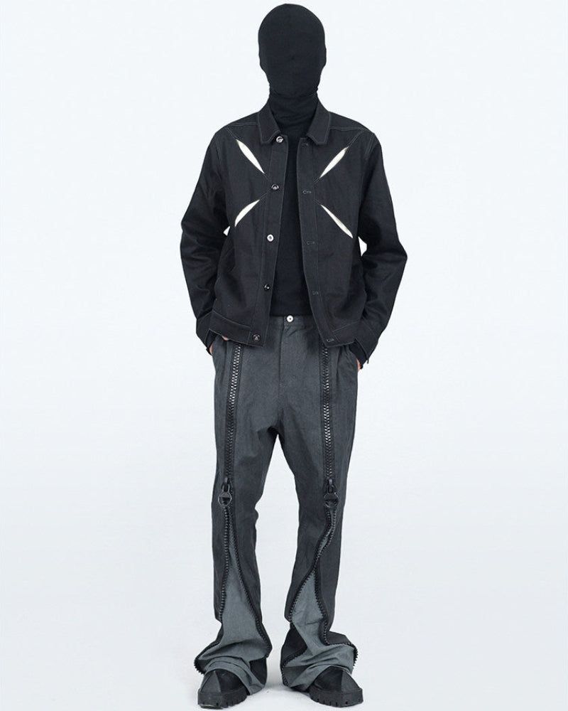 Cutout Workwear Denim Jacket by OFFCULTURE