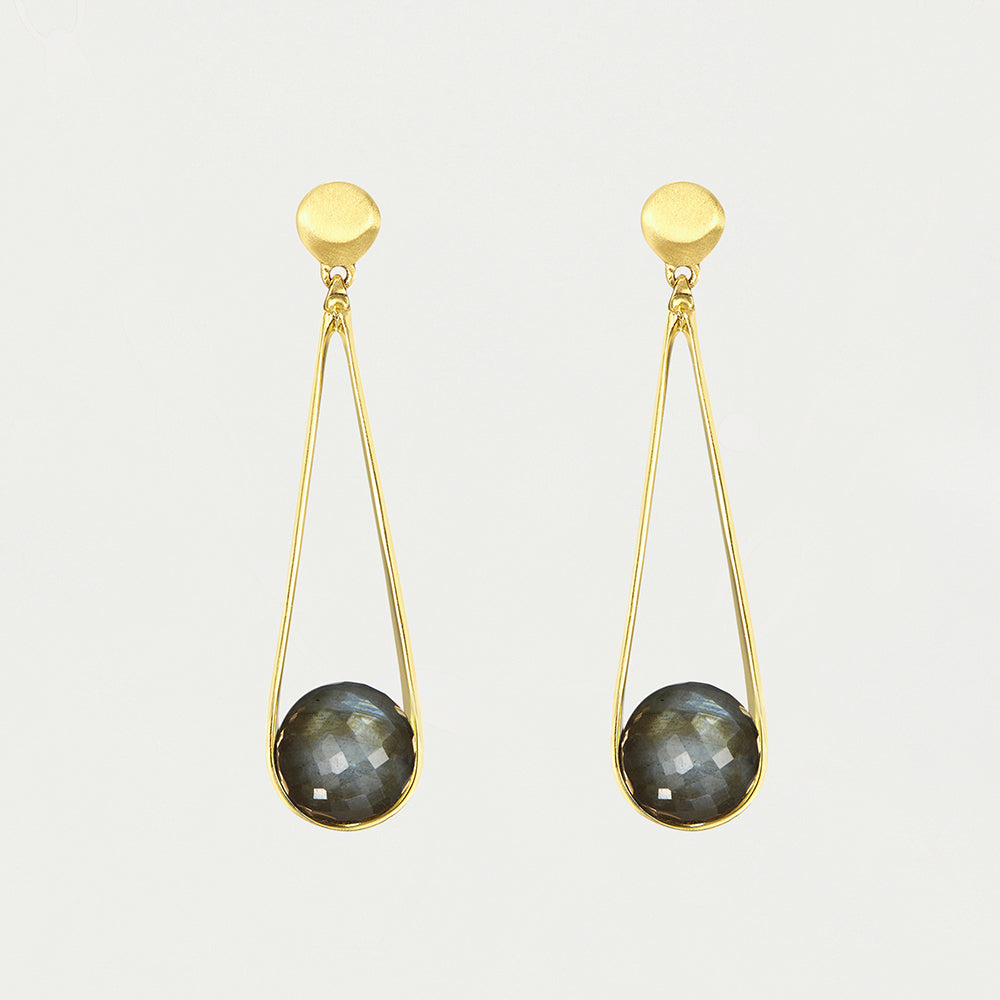 Labradorite Mini Ipanema Earrings by Sierra Deene