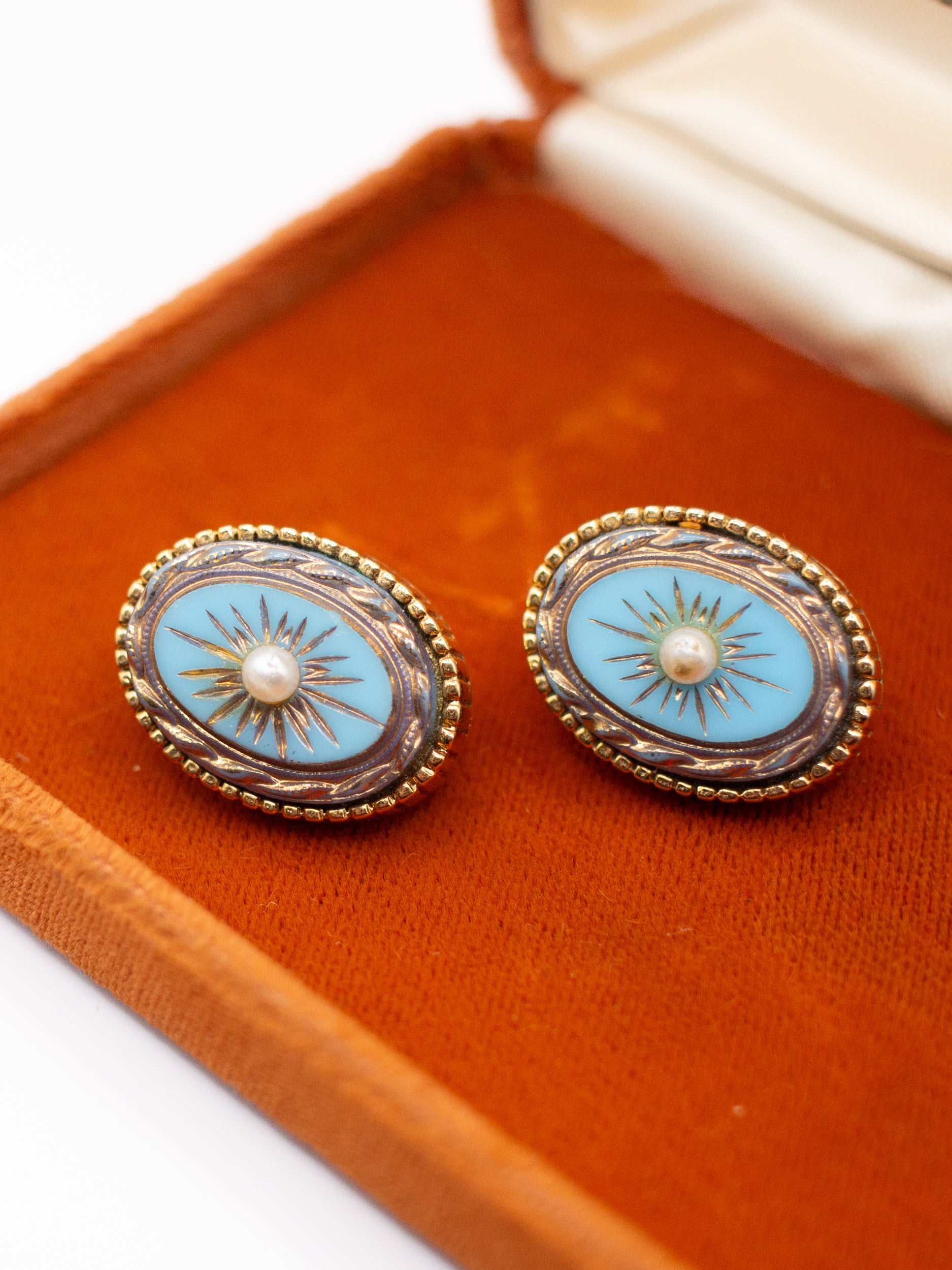 Vintage 60's Sphinx Clip On Earrings by Northern Grip