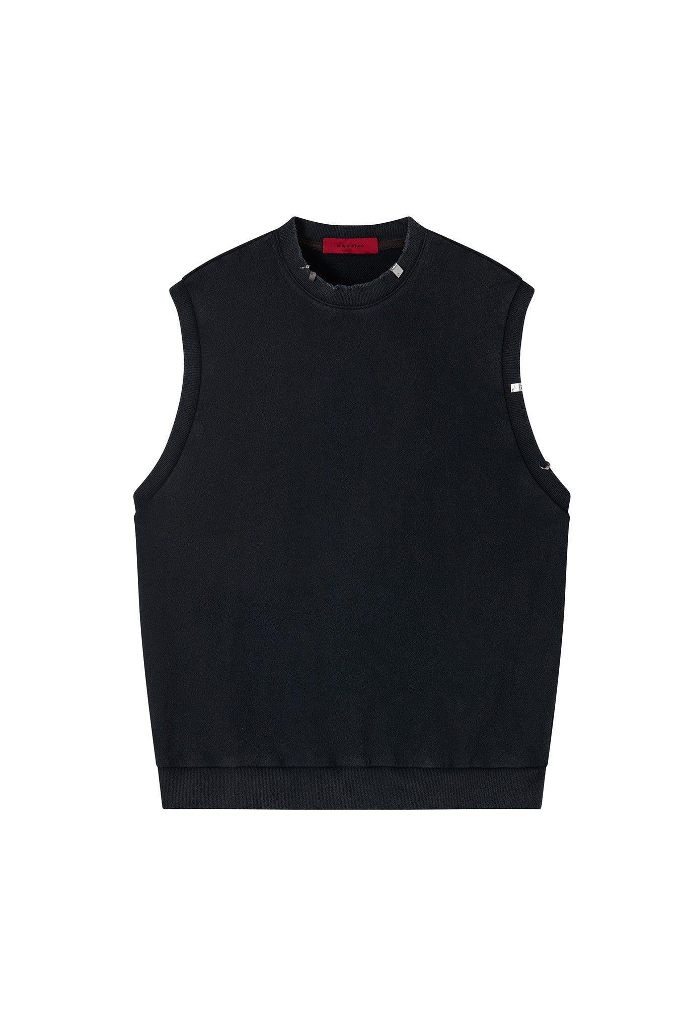 PIERCING SLEEVELESS T-SHIRT BLACK by Acupuncture1993