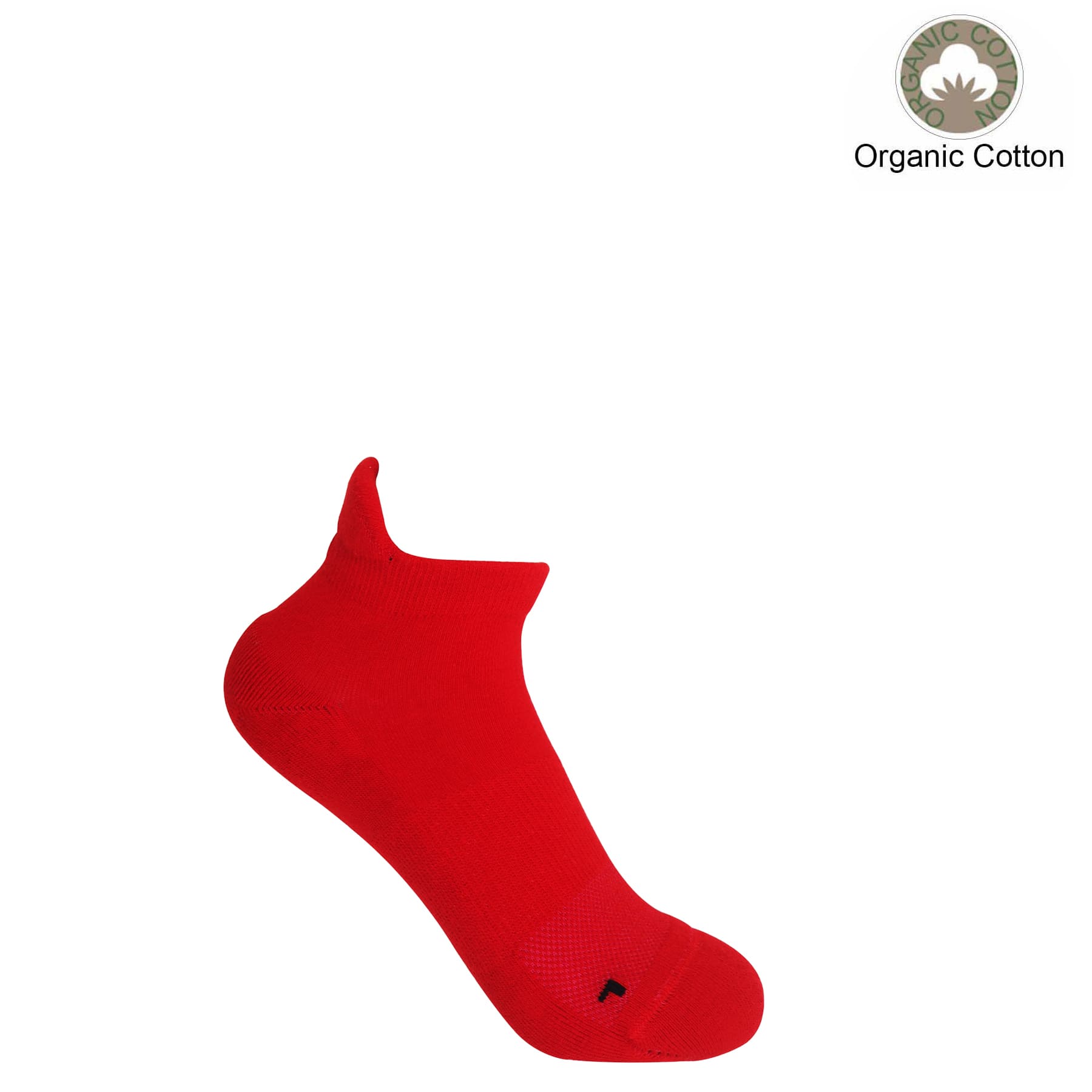 Organic Women's Trainer Sport Socks - Red by Peper Harow